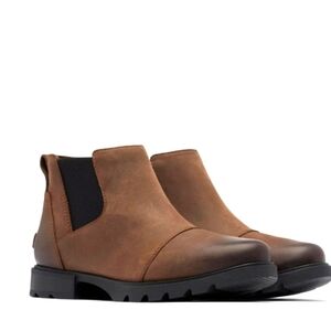 Sorel Emelie III chelsea boot brown 8 NWT